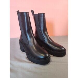 Women's Nine West Doleas Lug Sole Boots Black US 7.5